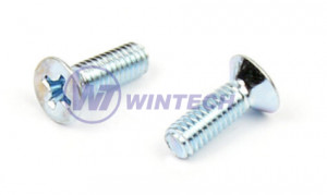 StrongFix vis DIN 965 tete fraisée PH M4 x 10 zinc blanc