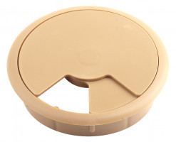 STRONG Passe-câble plastique 80mm bouleau/érable