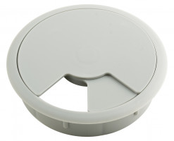 STRONG Passe-câble plastique 80mm gris clair