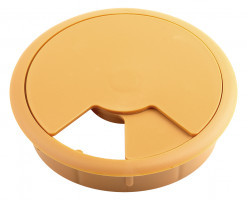 STRONG Passe-câble plastique 80mm hetre clair