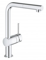 GROHE 32168000 Robinet Minta L-jeté avec aérateur extractible chrome