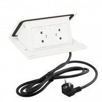 LEGRAND prise électrique PopUp, 2x 230V FR, blanc mat