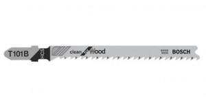 BOSCH 2608630030 T 101 B Clean for Wood Jigsaw Blade, 5 pcs