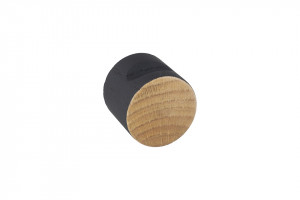 TULIP Knop Hole 40 mm chene vernis/noir