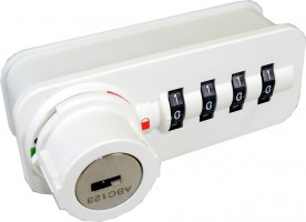 LEHMANN Serrure a combinaison Free 58.01 droit Z-1 16-18 blanc