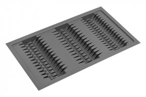 Support porte-assiettes plastique 490x840mm anthracite