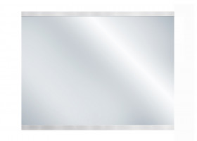 Cloison de poele 600x500mm transparent + moulures inox