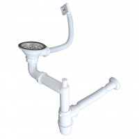 StrongSinks S3 Siphon gain de place pour évier inox