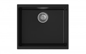 StrongSinks S3 évier granit Hron 530 530x460mm sans égouttoir noir