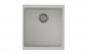 StrongSinks S3 évier granit Hron 430 430x460mm sans égouttoir blanc