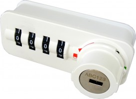 LEHMANN Serrure a combinaison Free 58.01 gauche Z-1 16-18 blanc