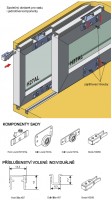 S-S37AL ensemble de ferrures pour porte alu 35 kg