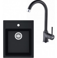 FRANKE Ensemble T52Č SID 610-40 noir + FP 9000.071 onyx