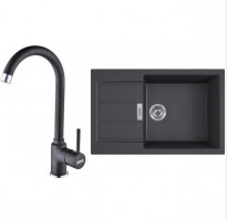 FRANKE ensemble T90Č S2D 611-78 XL noir + FP 9000.071 onyx