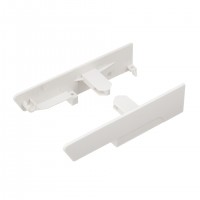 StrongBox supports front, tiroir intérieur H140, reling rond sup., blanc