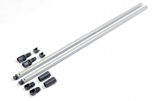 K-StrongBox reling rond supérieur 550mm, gris, ensemble