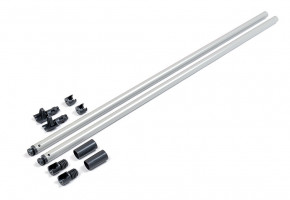 K-StrongBox reling rond central 450mm, gris, ensemble
