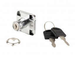 StrongLocks Serrure de tiroir combinaisons + contrepartie métallique chrome