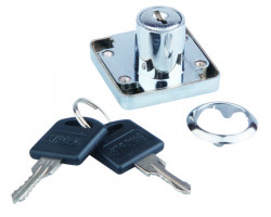 StrongLocks serrure de tiroir meme combi + contrepartie métallique chrome
