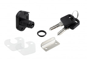 StrongLocks Serrure de tiroir mini comb. diverses + contrepartie métallique noir