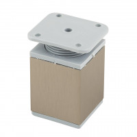 StrongLegs pied de meuble FA009 60Rmm imitation inox/plast gris