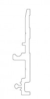 TERNO Diva Fluid profil de guidage 2570 elox satin nickel 3m