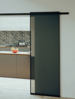 K-TERNO Diva ensemble de ferrures pour cadre porte verre 2600/1200 frein 3m noir