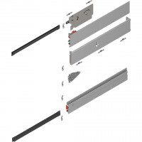 BLUM 801P600E.L2 Revego Uno rail de guidage pour poche, 600 mm, gauche