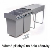 GOLLINUCCI trieur Linea 222DM pour porte 300mm 2x14l
