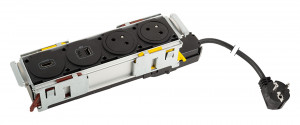 LEGRAND DisqIn 2x230, 1x USB A+C, HDMI, noir