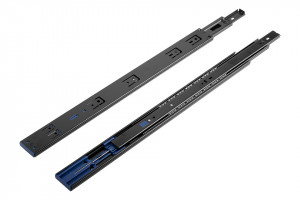 StrongBall S3 glissiere a billes a extension totale, 600mm/25kg, amortie, noir
