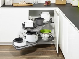 KES 234622 LeMans II, étagere d'angle, Arena Style, 450mm, gauche - anthracite