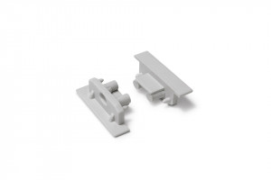 StrongLumio embouts pour profil Groove 10 droite gris (paires)