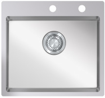 StrongSinks S3 évier Duna 500 500x505mm avec excentrique inox