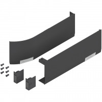 BLUM 23.8000 Aventos HF/HL/HS caches couvercle S-D, gris foncé