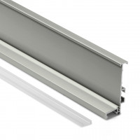 TULIP Gola porte profil J avec LED 4,1m imitation inox