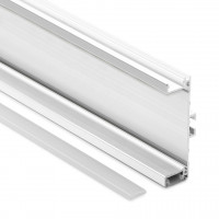 TULIP Gola porte profil C LED 4,1m blanc semi-brillant