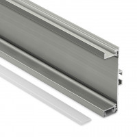 TULIP Gola tiroir profil C LED 4,1m imitation inox