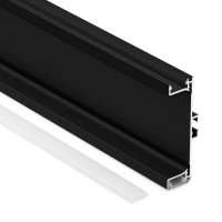 TULIP Gola tiroir profil C LED 4,1m noir mat