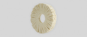 RIEPE polishing wheel 160/25/50 fibre-sand 3:1