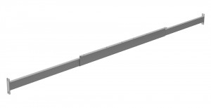 MILADESIGN EC21BR-10-13 canal régulable argent