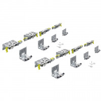 HETTICH 9278780 TopLine XL porte coulissante ensemble pour 4 battants, 17mm, 18-