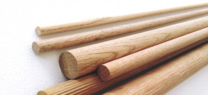 Barre en bois pour chevilles pr.12mm, l.1m, chene, lisse