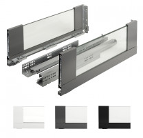 K-StrongMax 18 tiroir H185/450mm, verre, gris