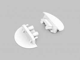 StrongLumio embouts pour profil Groove 10 gen2 ronds blancs (paire)