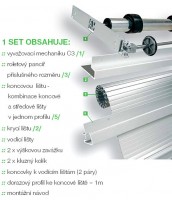 REHAU metallic-line ensemble 20mm 600/1500 inox