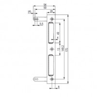 TWIN Contre-plaque pour huisseries bois - pour porte a feuillure