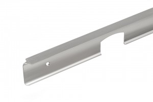 Barre de liaison d'angle pour plan de travail 38 inox G/D