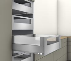 K-BLUM Merivobox E Boxcover 600 mm, 70 kg, Indium gris, int., reling