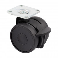 TENTE roue Linea 50mm avec frein 100kg noir